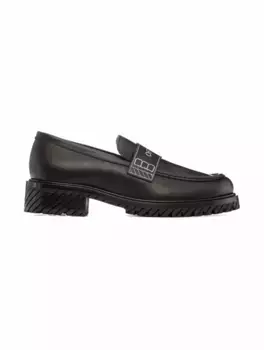 Кожаные лоферы Combat Off-White, мультиколор