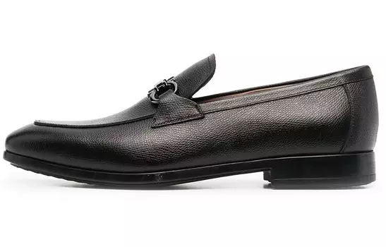 Кожаные лоферы Ferragamo, черный
