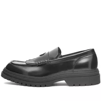 Кожаные лоферы Fred Perry, черный