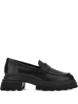 Кожаные лоферы Hogan, черный