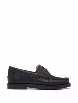 Кожаные лоферы Interlocking G Gucci, черный