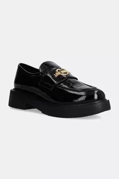 Кожаные лоферы Love Moschino, черный