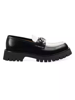 Кожаные лоферы New Harald GG Gucci, черный