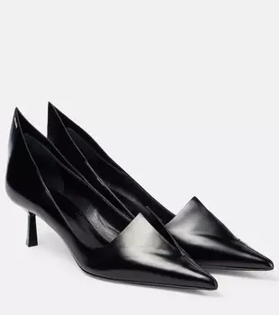 Кожаные лоферы Prada, черный