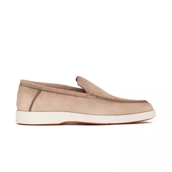 Кожаные лоферы Santoni, бежевый