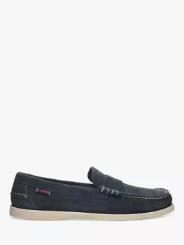 Кожаные лоферы Sebago Dan, темно-синий