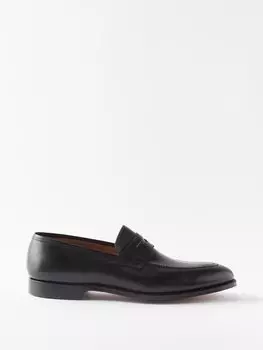 Кожаные лоферы sydney Crockett & Jones, черный