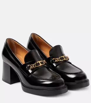 Кожаные лоферы Tod'S, черный