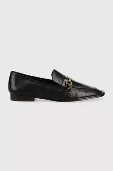 Кожаные лоферы Tory Burch, черный