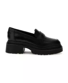 Кожаные лоферы женские Guess, черный