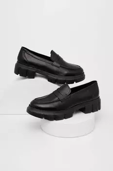 Кожаные мокасины Answear Lab, черный