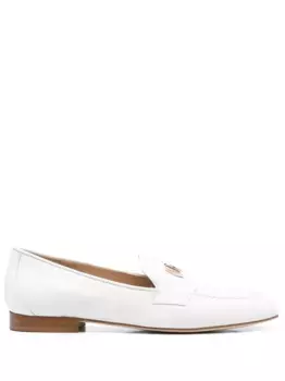 Кожаные мокасины Casadei, белый