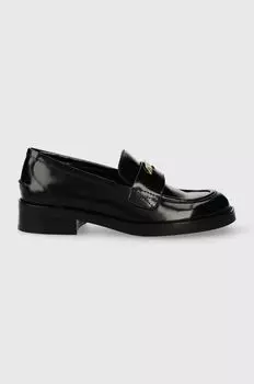 Кожаные мокасины Dkny, черный