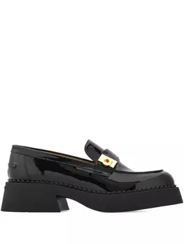 Кожаные мокасины Ferragamo, черный