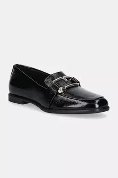 Кожаные мокасины Furla Nuvola Loafer, черный