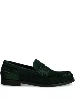 Кожаные мокасины Gant, зеленый