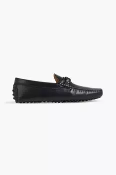 Кожаные мокасины Gommino TOD'S, черный