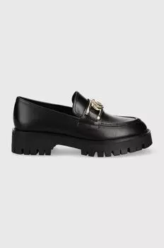 Кожаные мокасины Ilary Guess, черный