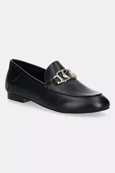 Кожаные мокасины MARTYNAS Guess, черный