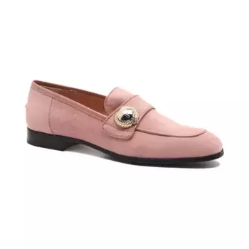 Кожаные мокасины Pollini, розовый