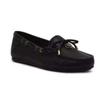 Кожаные мокасины с орлом Kurt Geiger, черный