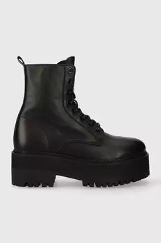 Кожаные мотоциклетные ботинки TJW BOOT ZIP UP Tommy Jeans, черный