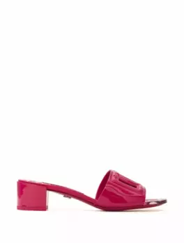 Кожаные мюли DG Dolce&Gabbana, розовый