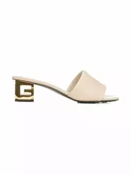 Кожаные мюли G Cube Givenchy, бежевый
