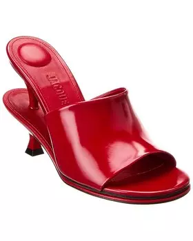 Кожаные мюли Jacquemus Les Doubles, красный