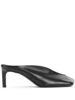 Кожаные мюли Jil Sander, черный