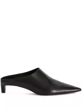 Кожаные мюли JIL SANDER, черный