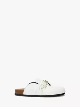 Кожаные мюли JW Anderson, белый