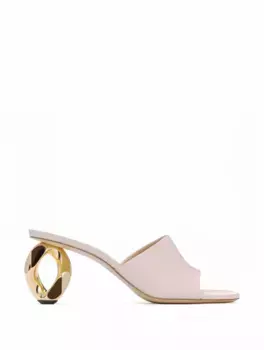 Кожаные мюли JW Anderson, розовый