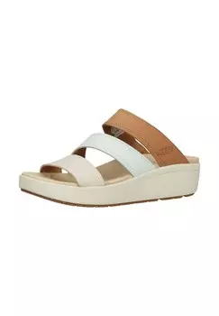 Кожаные мюли KEEN, цвет Beige/braun