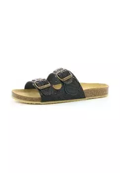 Кожаные мюли KicKers, черный