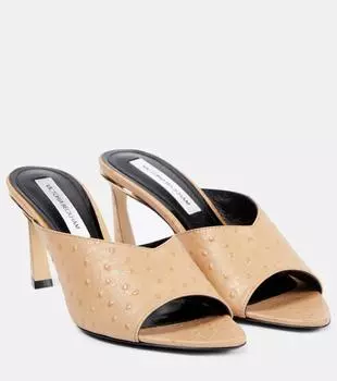 Кожаные мюли Victoria Beckham, розовый