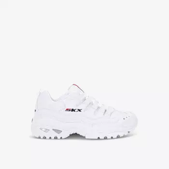 Кожаные низкие кеды energy timeless vision Skechers, белый