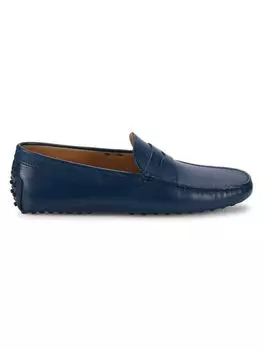 Кожаные пенни-лоферы Tod'S, синий