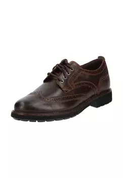Кожаные полуботинки CLARKS, цвет Tan