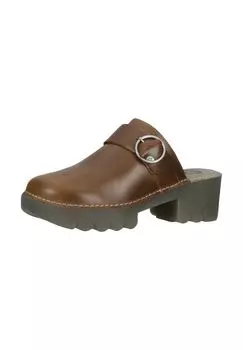 Кожаные сабо Fly London, цвет Camel
