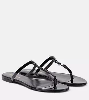 Кожаные сандалии cassandre Saint Laurent, черный