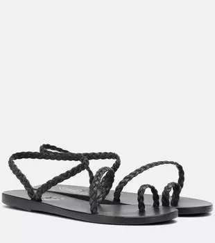 Кожаные сандалии Eleftheria Ancient Greek Sandals, черный