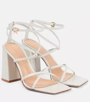 Кожаные сандалии Gianvito Rossi, белый
