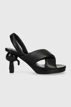Кожаные сандалии IKON HEEL Karl Lagerfeld, черный