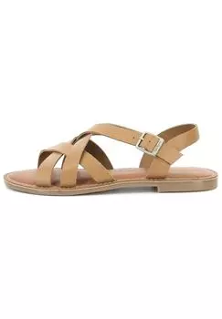 Кожаные сандалии KicKers, цвет Camel