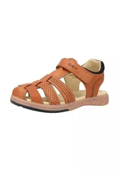 Кожаные сандалии KicKers, цвет Camel