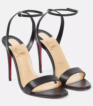 Кожаные сандалии Loubigirl Christian Louboutin, черный
