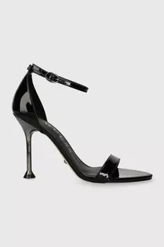 Кожаные сандалии NANY Guess, черный