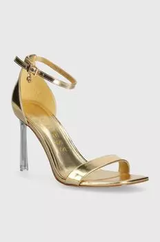Кожаные сандалии SHYLIE Guess, золотой