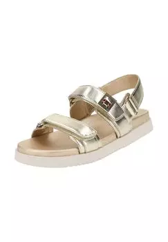 Кожаные сандалии STEVE MADDEN, золото